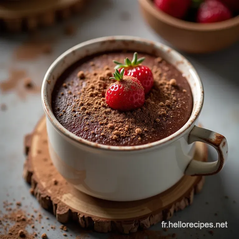 Le Dépannage Gourmand Mug Cake au Chocolat Express Cuit en 90 Secondes Chrono