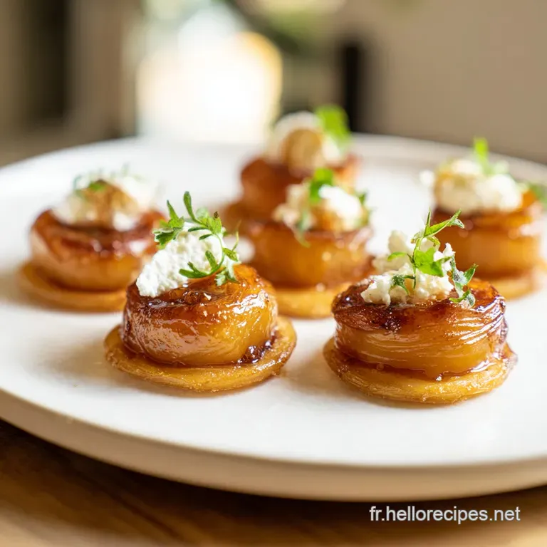 Tarte Tatin Navets Ch&egrave;vre Miel: Saveurs du Terroir