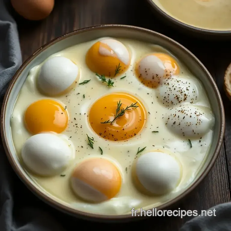 Oeufs Mimosa: La Simplicité Élégante des Œufs à la Provençale presentation