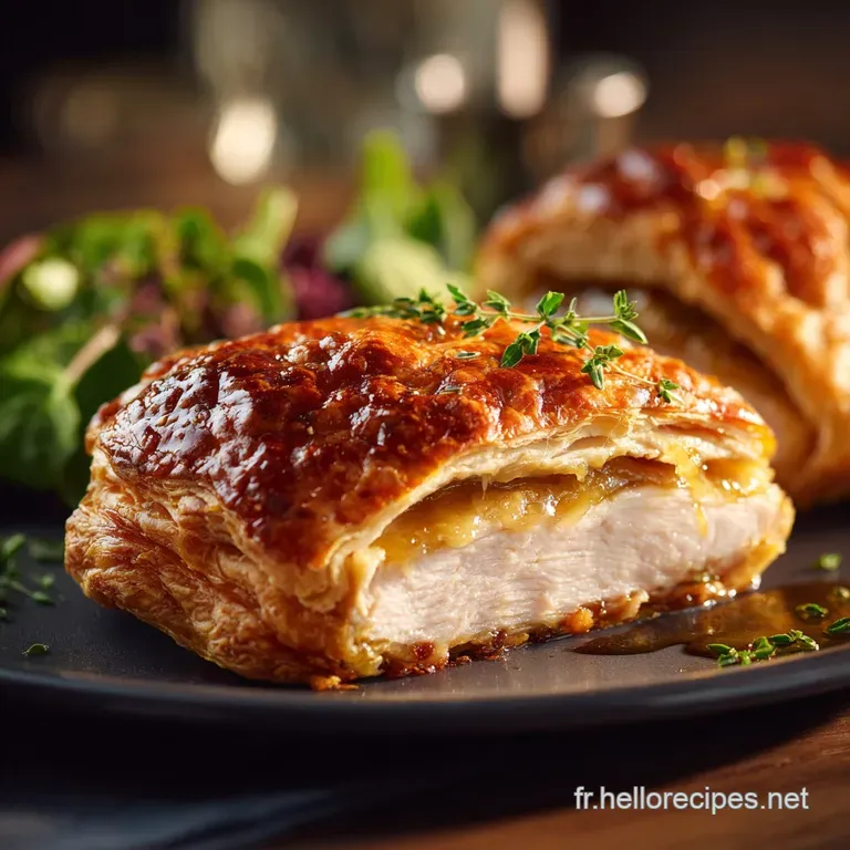 Pain Au Poulet Express : Le Roul&eacute; Gourmand &Agrave; La Cr&egrave;me Moutard&eacute;e Et Comt&eacute; presentation
