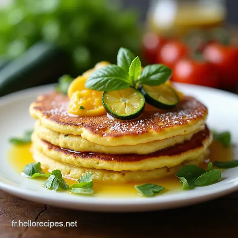 Pancakes de Courgettes Feta Soleil en Cr&ecirc;pe