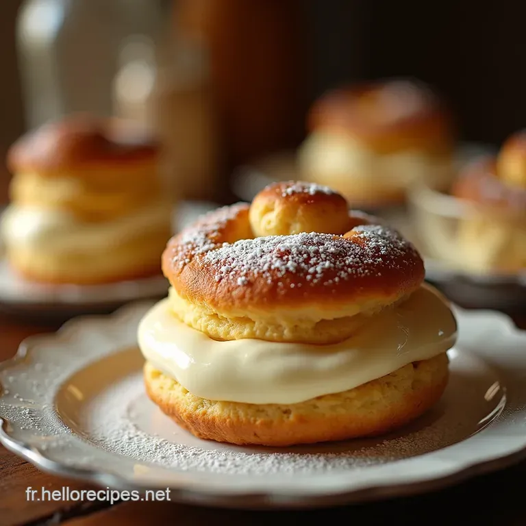 Le Véritable ParisBrest Pâte à Choux Croustillante et Crème Mousseline Pralinée presentation