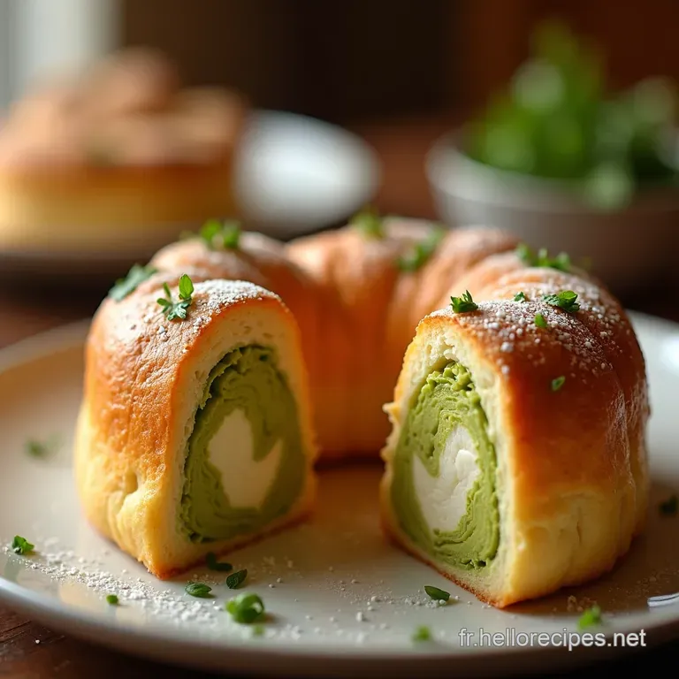 Le ParisBrest des Gourmets Couronne de Pâte à Choux Croustillante Crème Légère à lAvocat et Saumon Fumé presentation