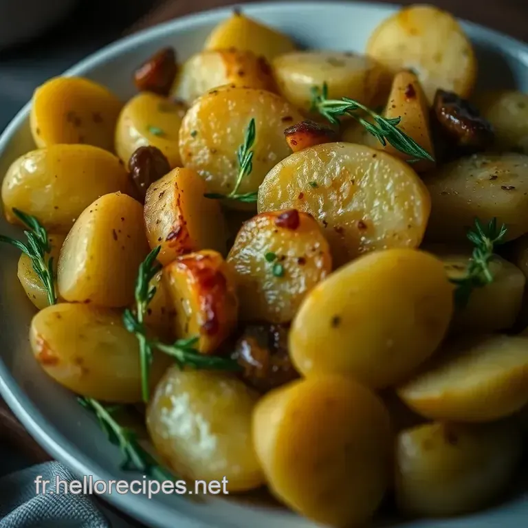 Patate douce rôtie aux herbes et épices presentation