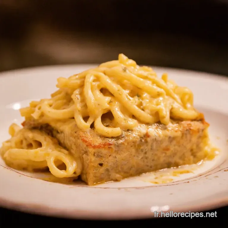 P&acirc;t&eacute; Carbonara &Agrave; La Cr&egrave;me Fra&icirc;che Un Classique Revisit&eacute; presentation