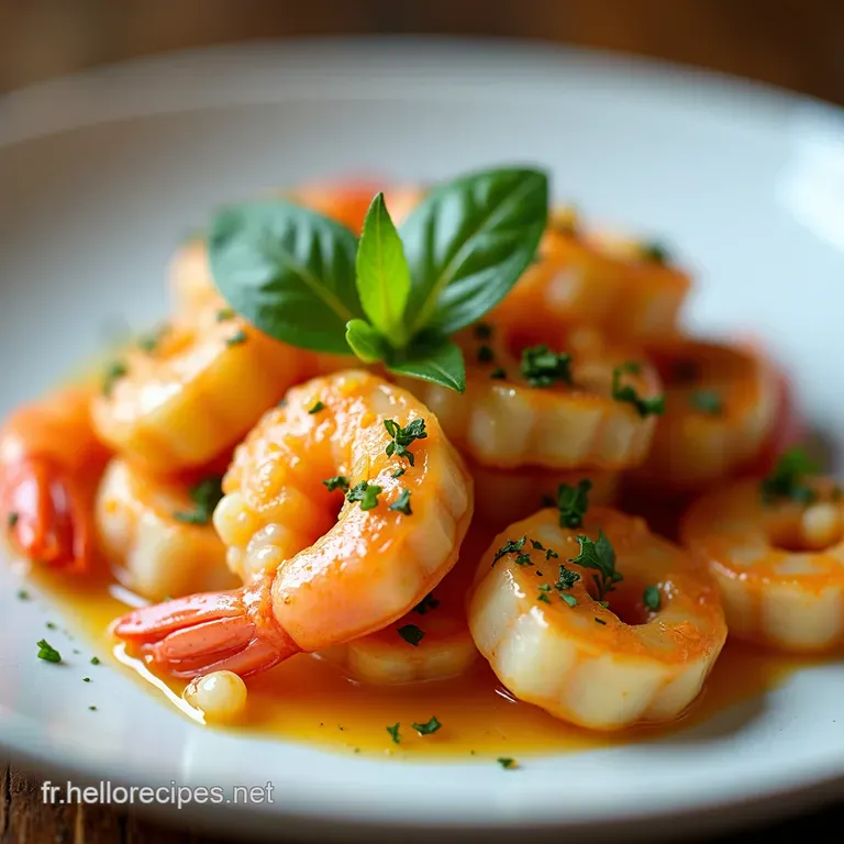 P&acirc;tes aux Crevettes &agrave; lAil Persil La recette Rapide Savoureuse