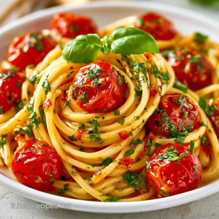 P&acirc;tes Tomates Basilic aux Tomates Cerises