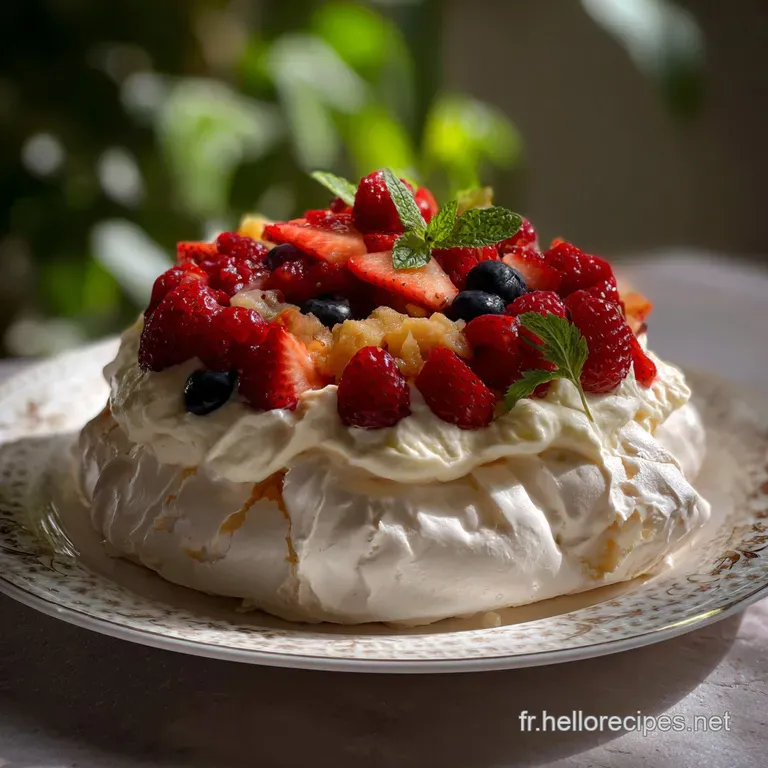 Pavlova Recette: Nuage Croustillant et Onctueux