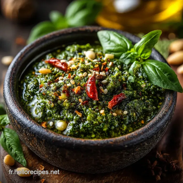 LOr Vert du Printemps Le Pesto Authentique et Vibrant de Ligurie