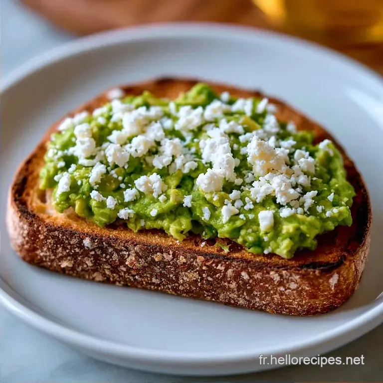 Petit-D&eacute;jeuner F&eacute;ta Avocat: Toast M&eacute;diterran&eacute;en