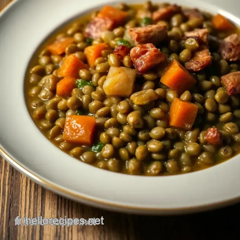 Petit Salé aux Lentilles – Un Classique Réconfortant presentation