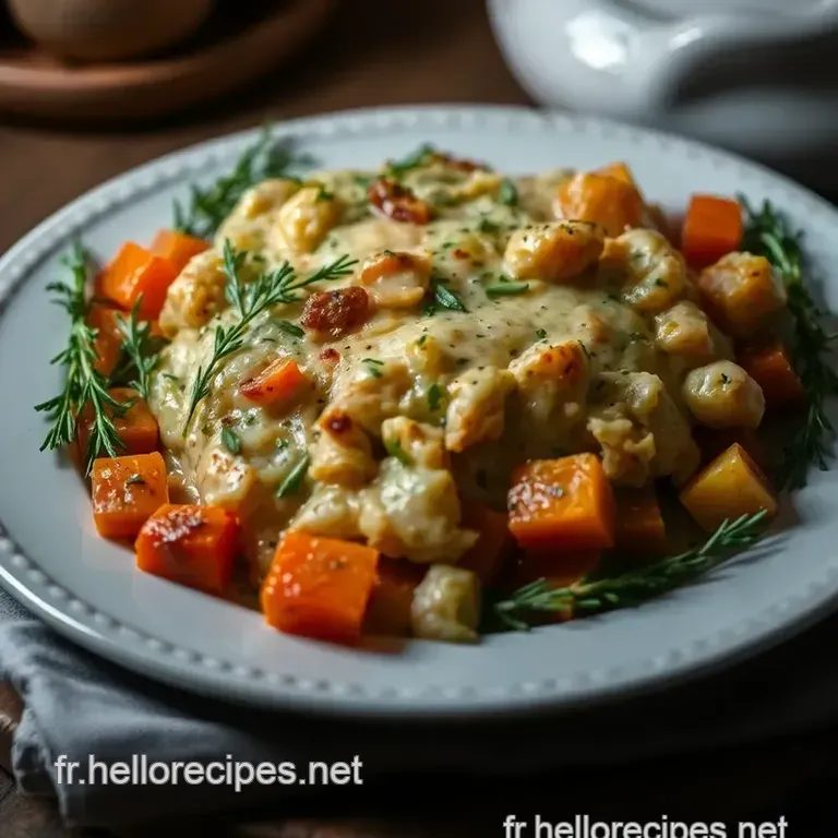 Pintade en Cocotte aux Herbes de Provence presentation