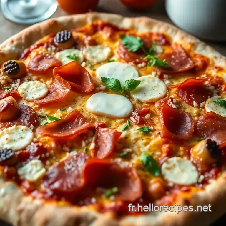 Pizza Jambon Fromage : Une Évasion Gourmande à la Française presentation