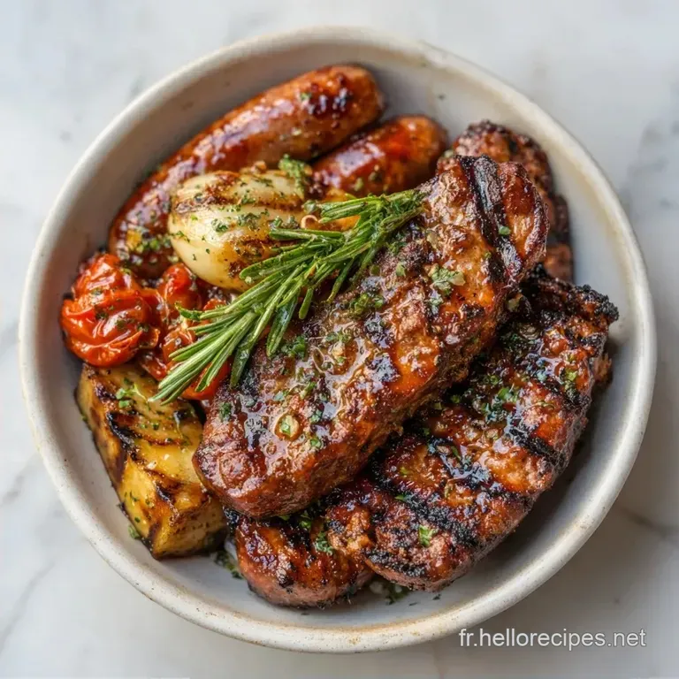 Plateau Grillades Mixte: Viandes Tendres et Grill&eacute;es