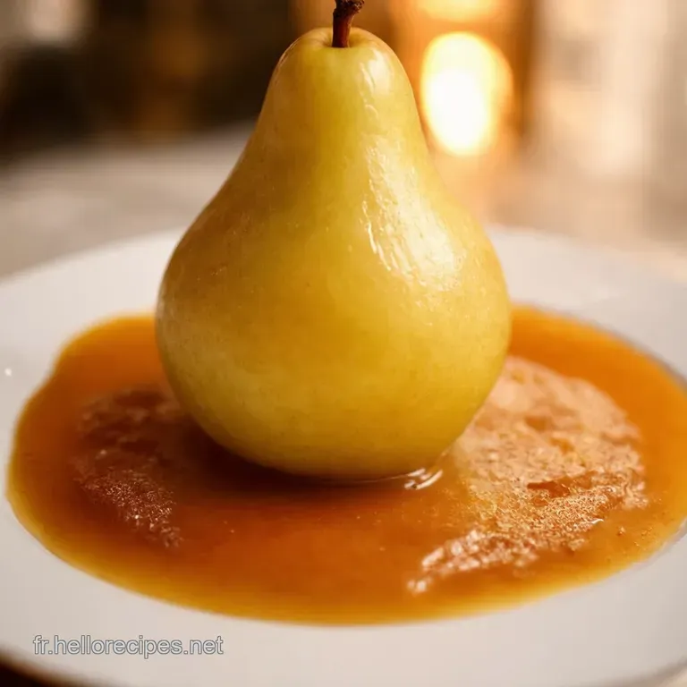 Poire Belle H&eacute;l&egrave;ne Revisitee Vanille Caramel Et Cr&egrave;me Divine presentation