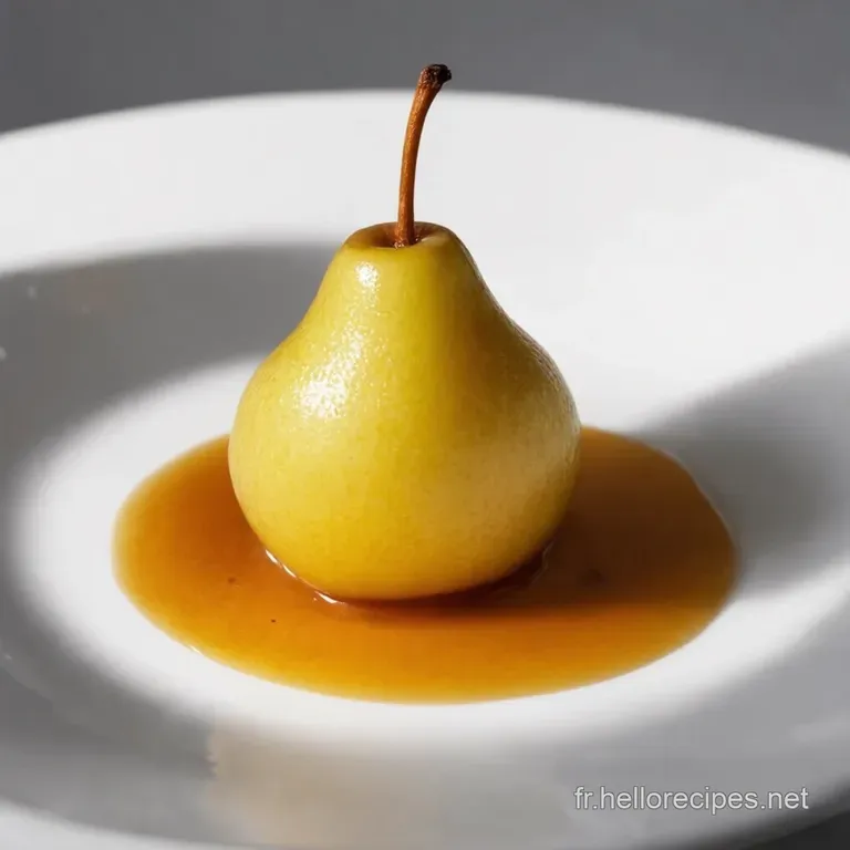 Poire Belle Hélène Revisitee Vanille Caramel et Crème Divine