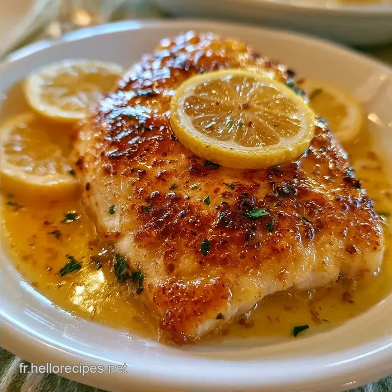 Poisson Blanc Au Citron au Beurre