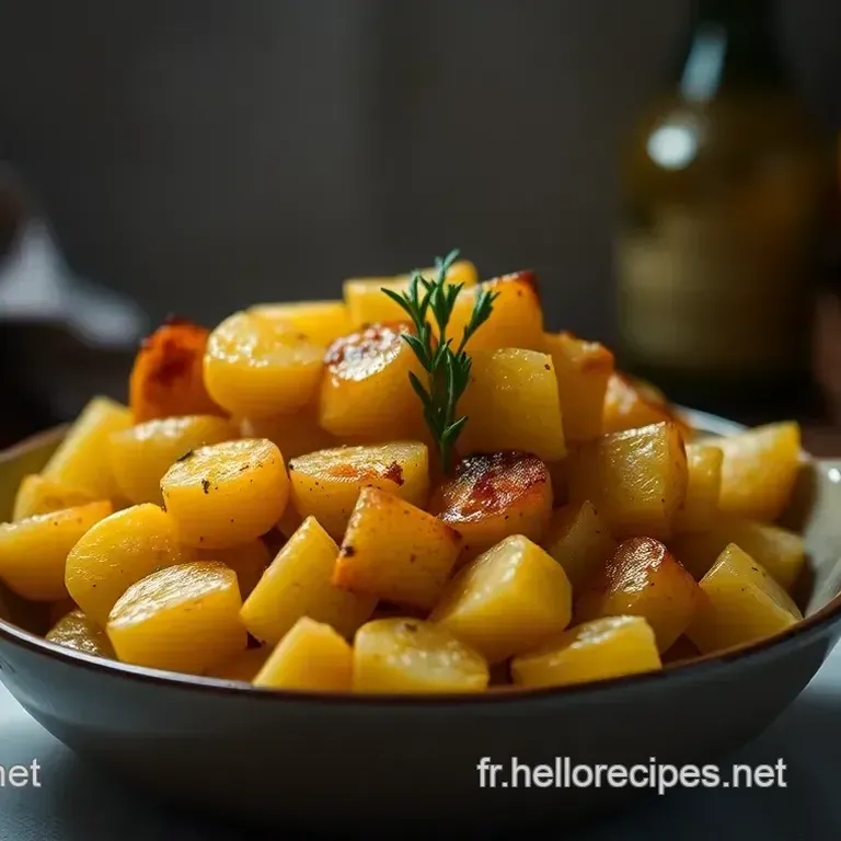 Pommes de terre maison au four croustillantes et fondantes