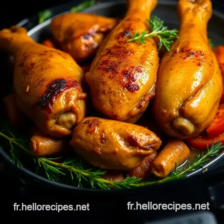 Poulet Air Fryer : Croustillant à l' extérieur Juteux à l' intérieur presentation