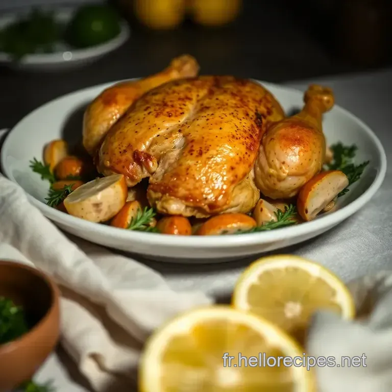 Poulet au Citron et Herbes de Provence en Sachet presentation