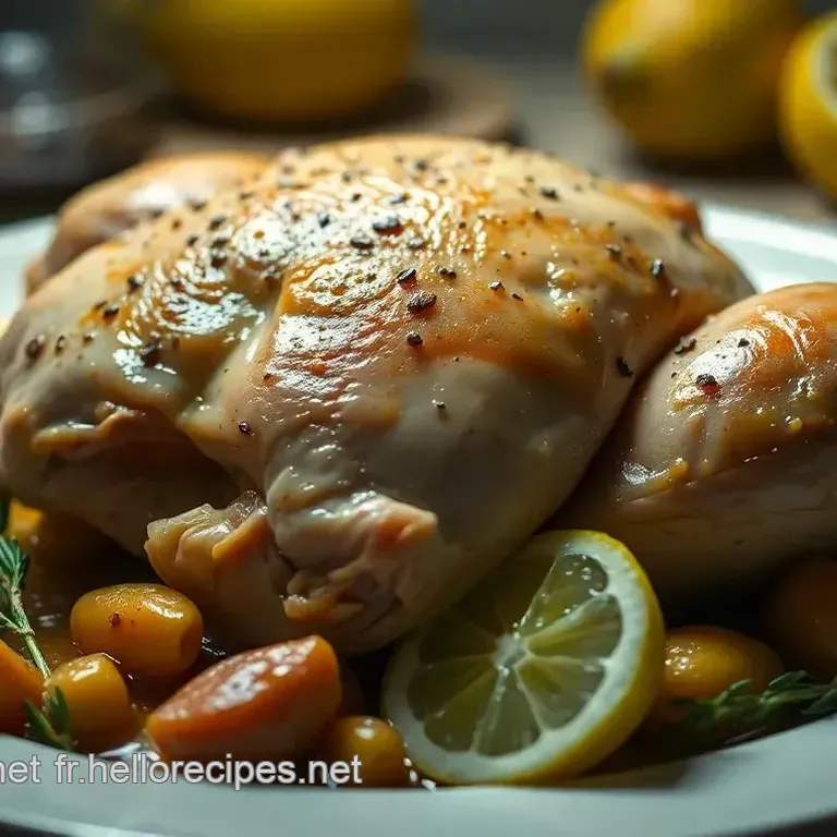 Poulet au Citron et Herbes de Provence en Sachet