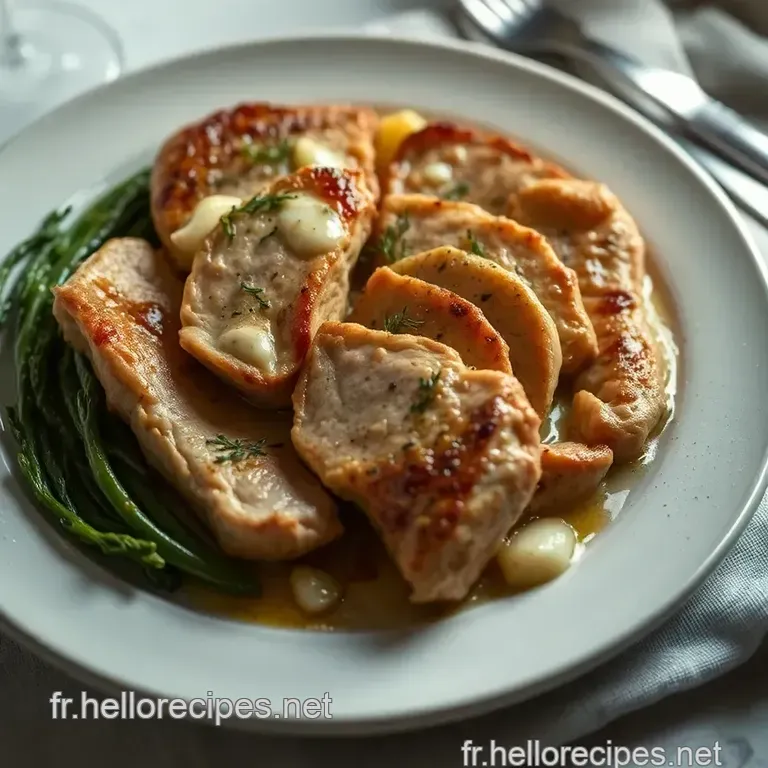 Poulet au Maroilles le Plat du Nord Facile presentation
