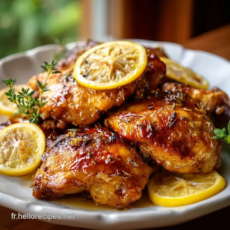 Poulet Citron Ail: Peau Croustillante et C&oelig;ur Fondant