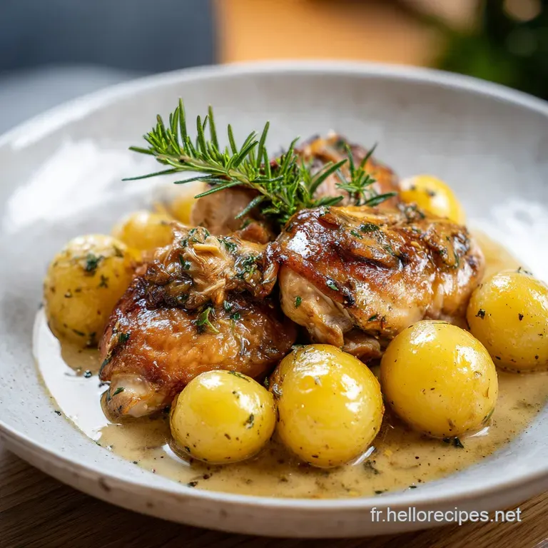 Poulet et Pommes de Terre au Romarin