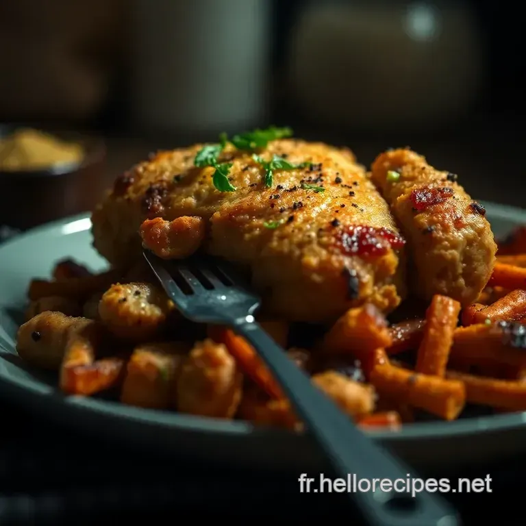 Poulet Frit Croustillant à la Française presentation