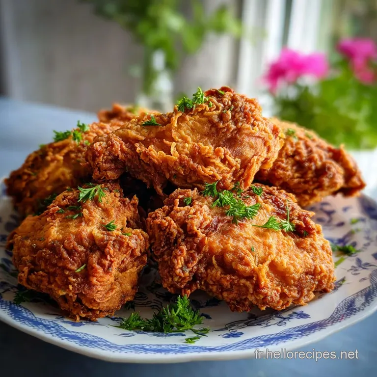Poulet Frit : Chair Juteuse et Peau Craquante