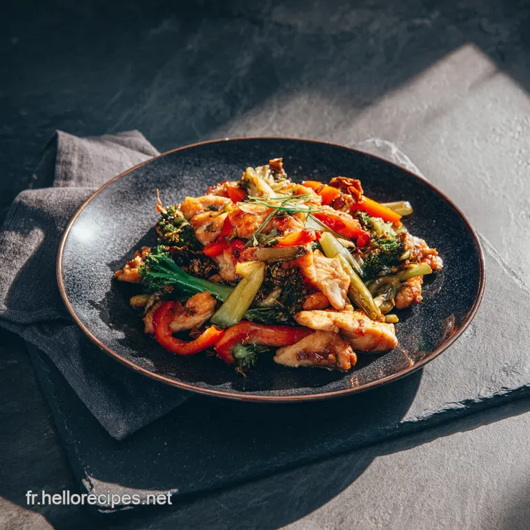 Plat Sain D&eacute;licieux et Nutritif au Poulet