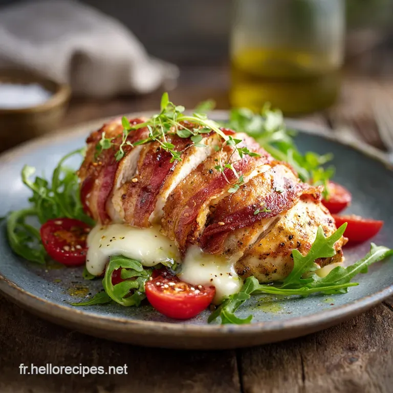 Id&eacute;e de Repas Quick Saves 15 Min au Poulet Bacon Fromage