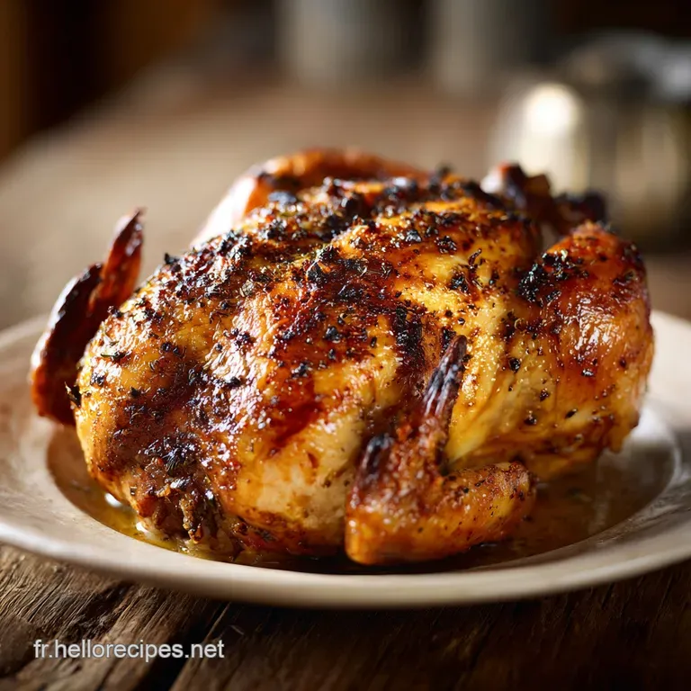 Recette de Poulet R&ocirc;ti Familial Convivial