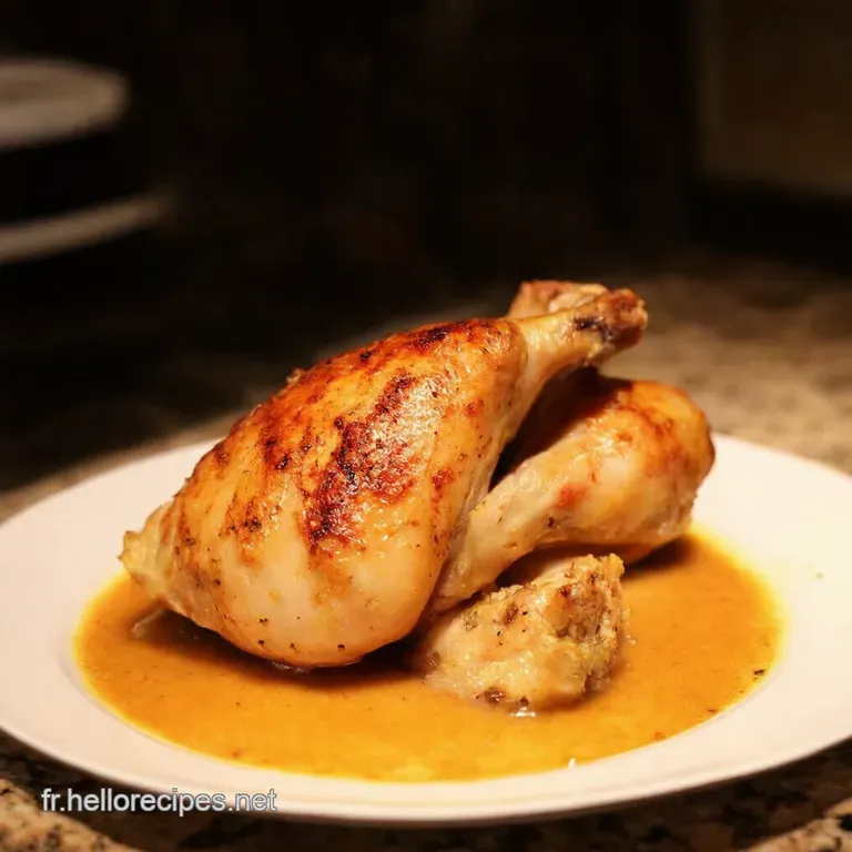 Poulet R&ocirc;ti Parfait Cuisses Tendres Et Croustillantes presentation