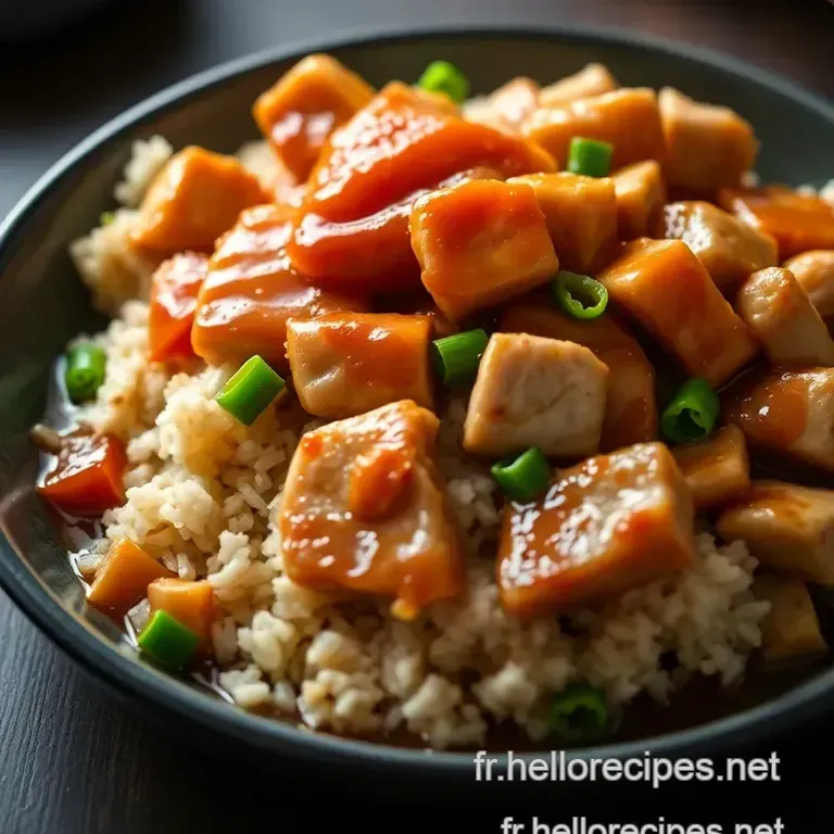 Poulet Teriyaki Maison presentation