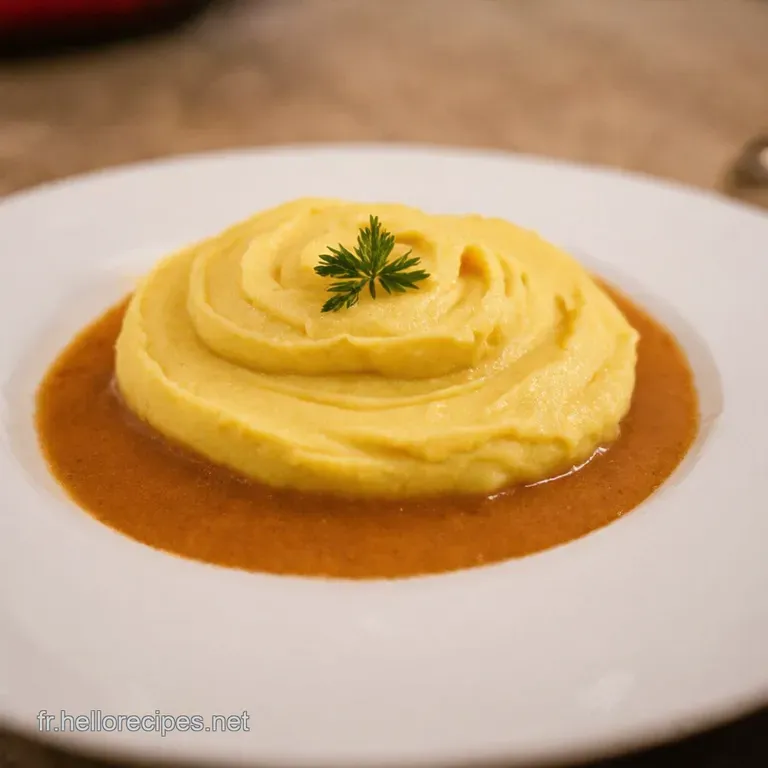 Purée de Patate Douce Onctueuse au Beurre Noisette presentation