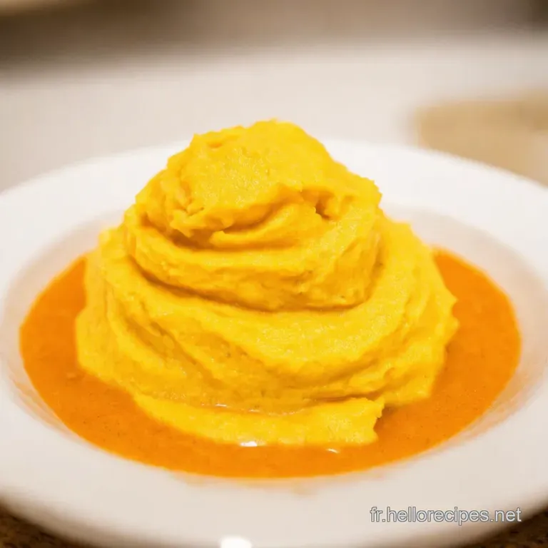 Pur&eacute;e De Patates Douces &Agrave; La Fran&ccedil;aise Douceur Et &Eacute;l&eacute;gance presentation