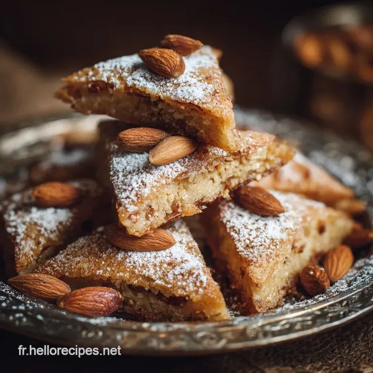 Pyramides aux amandes : L&Eacute;l&eacute;gance Fondante du Maghreb