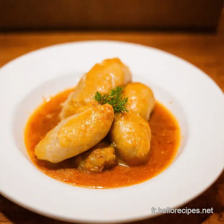 Quenelles de Brochet Sauce Nantua presentation