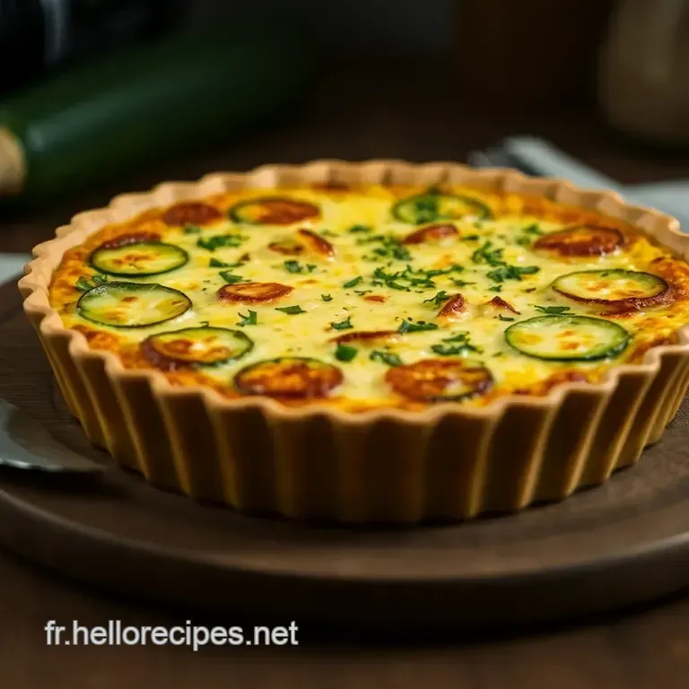 Quiche à la Courgette : Un Rayon de Soleil dans Votre Assiette presentation
