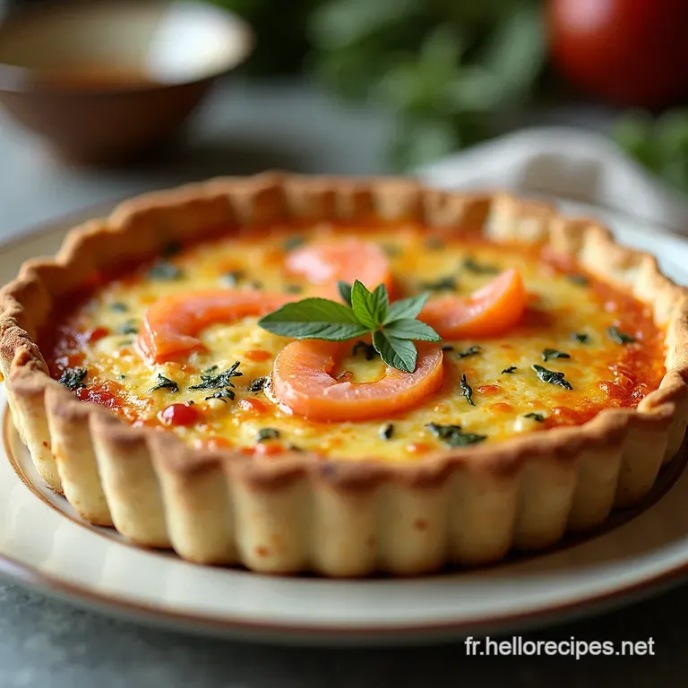 Quiche au Saumon et Boursin Un Délice à Partager