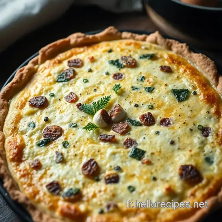 Quiche au Thon et À L’Aneth presentation