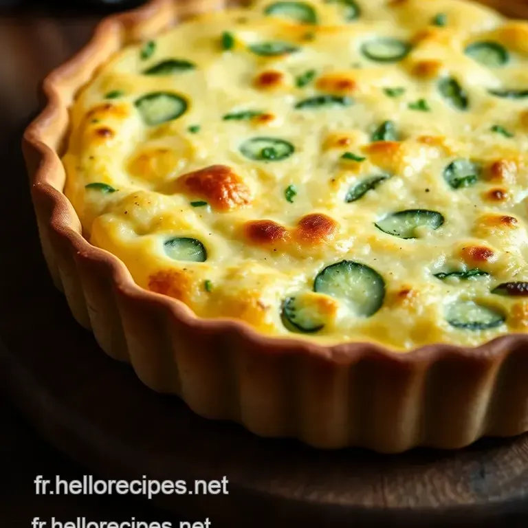 Quiche Courgette et Chèvre - Délice Provençal presentation