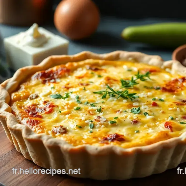 Quiche Courgette et Chèvre - Délice Provençal