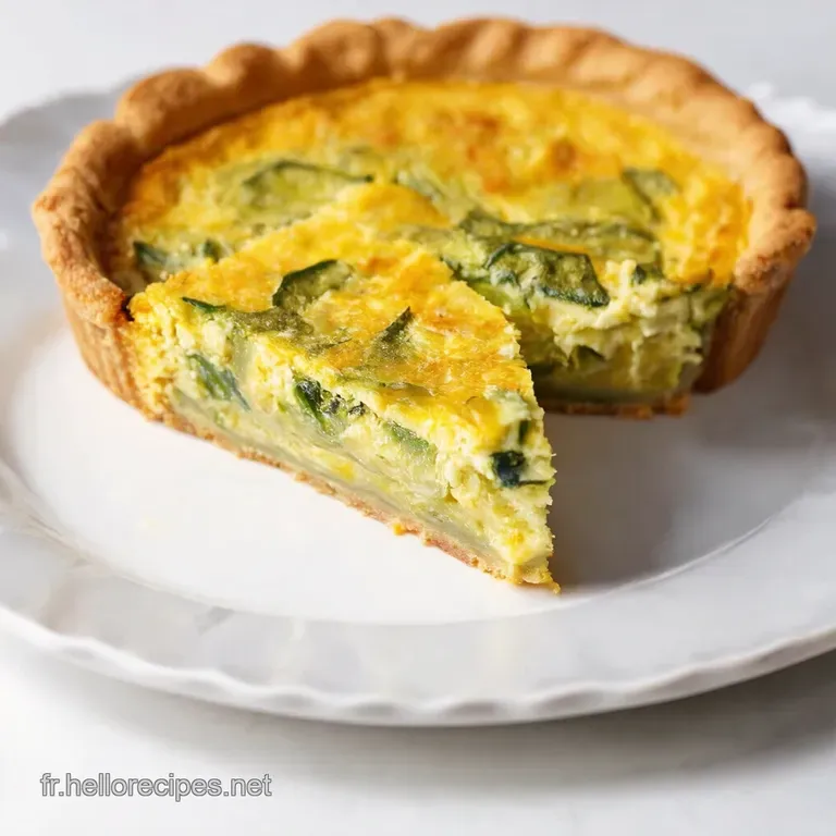 Quiche Courgette Feta Facile La Recette Ensoleillée