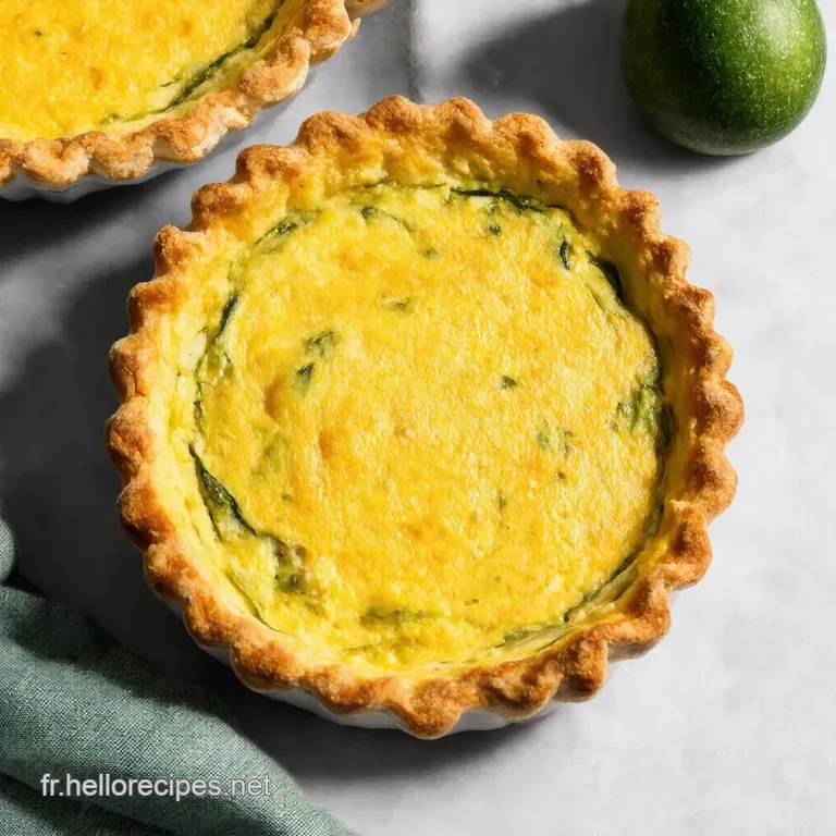 Quiche Douceur dÉté Courgettes et Fromage Frais en Harmonie