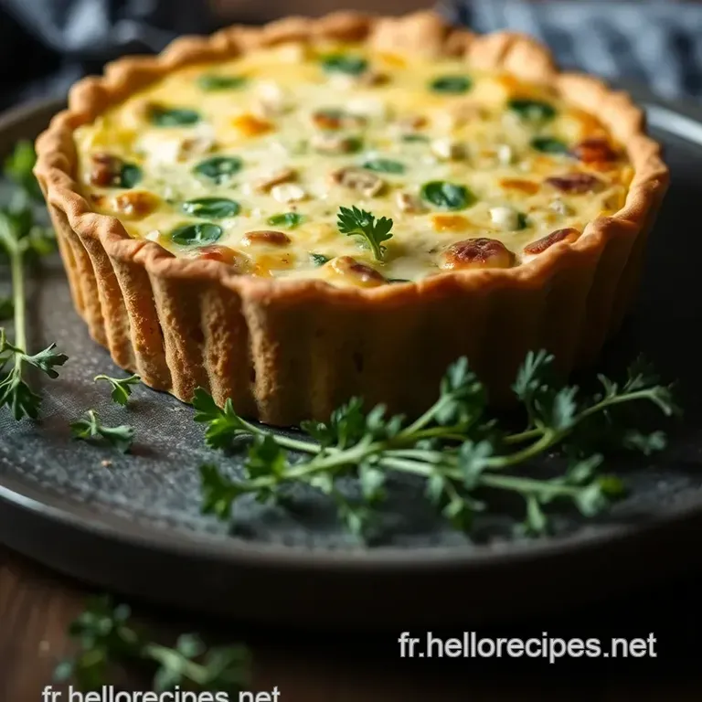 Quiche Épinard Chèvre : Une recette traditionnelle réconfortante presentation