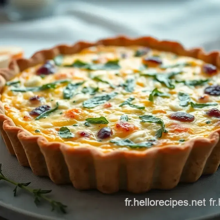 Quiche Épinard Chèvre : Une recette traditionnelle réconfortante