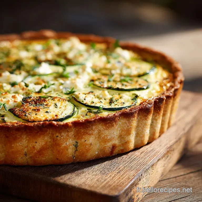 Quiche Fine Aux Courgettes Et Ch&egrave;vre La Version L&eacute;g&egrave;re Et Savoureuse De Provence presentation