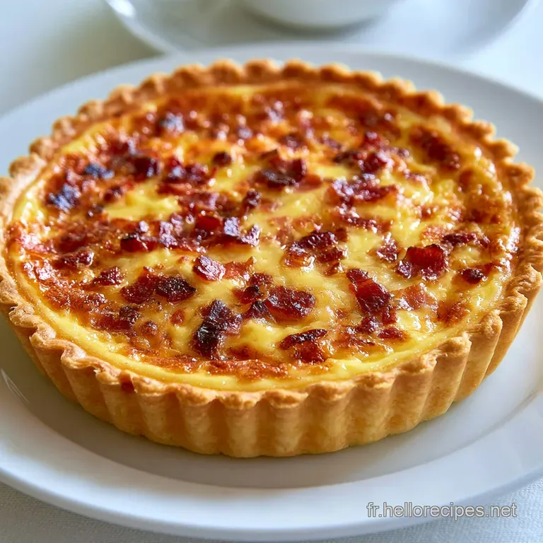 Quiche Lorraine: Traditionnelle aux Lardons